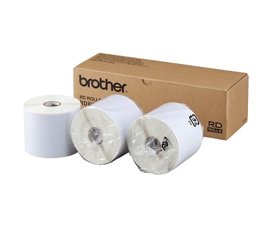 ブラザー TD-4000/4100N用長尺紙テープ 3本パック RD-S07J2 1個(ご注文単位1個)【直送品】