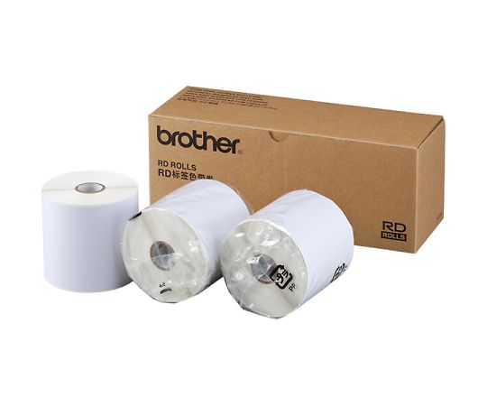 ブラザー TD-4000/4100N用長尺紙テープ 3本パック RD-S08J2 1個(ご注文単位1個)【直送品】
