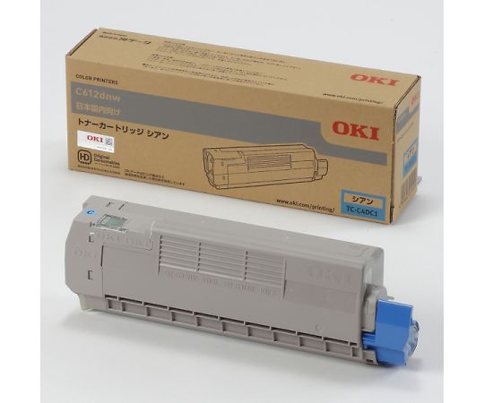 沖データ トナーカートリッジ シアン (C612dnw) TC-C4DC1 1個(ご注文単位1個)【直送品】