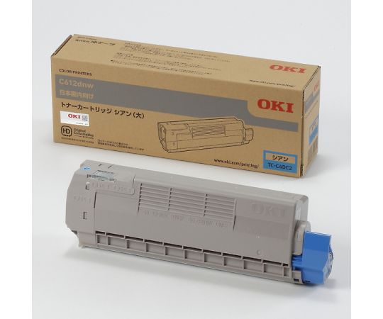 沖データ トナーカートリッジ(大) シアン (C612dnw) TC-C4DC2 1個(ご注文単位1個)【直送品】