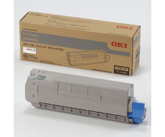 沖データ トナーカートリッジ(大) ブラック (C612dnw) TC-C4DK2 1個(ご注文単位1個)【直送品】