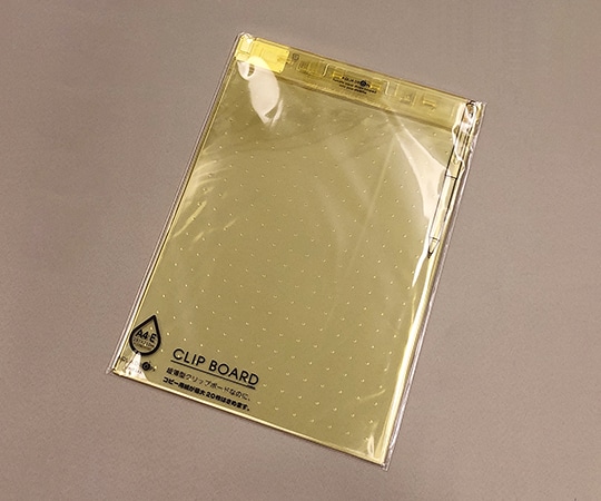 LIHITLAB 超薄型クリップボード 黄 A5067-5 1枚(ご注文単位1枚)【直送品】
