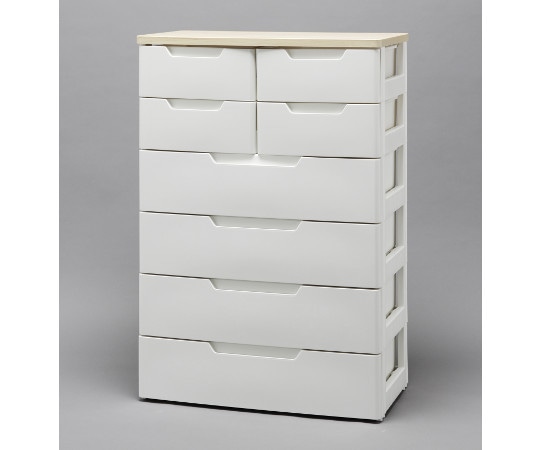 アイリスオーヤマ MUチェスト 白 6段 MU-7244 1個（ご注文単位1個）【直送品】