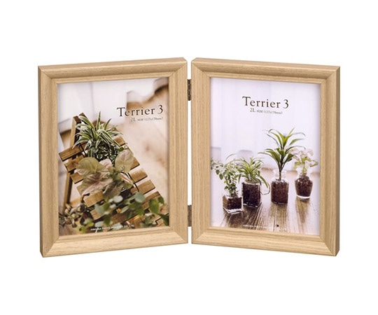ハクバ写真産業 フォトフレーム テリア3 2Lサイズ 2面(タテ・タテ) ナチュラル FWTR3-NT2L2T 1個(ご注文単位1個)【直送品】