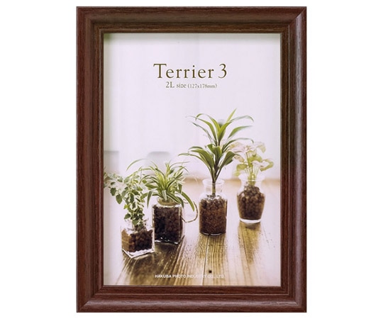 ハクバ写真産業 フォトフレーム テリア3 2Lサイズ 1面 ブラウン FWTR3-BR2L1 1個(ご注文単位1個)【直送品】