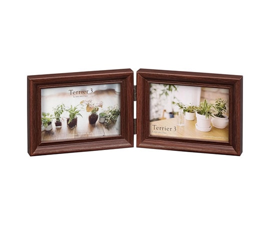 ハクバ写真産業 フォトフレーム テリア3 Lサイズ 2面(ヨコ・ヨコ) ブラウン FWTR3-BRL2Y 1個(ご注文単位1個)【直送品】