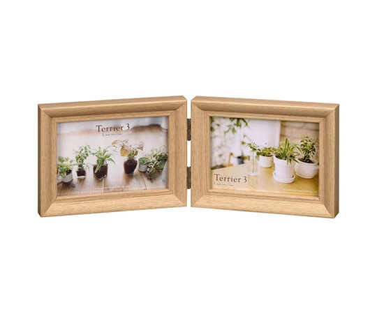 ハクバ写真産業 フォトフレーム テリア3 Lサイズ 2面(ヨコ・ヨコ) ナチュラル FWTR3-NTL2Y 1個(ご注文単位1個)【直送品】