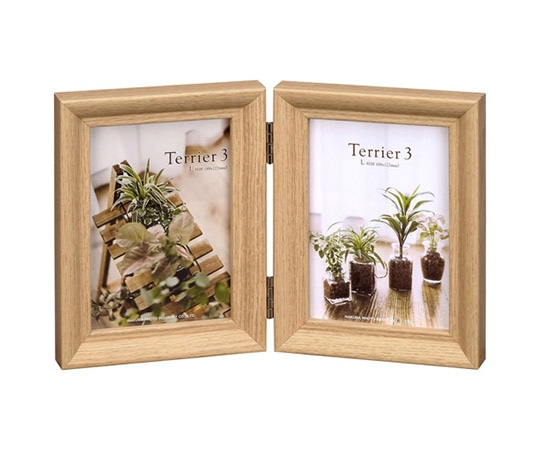 ハクバ写真産業 フォトフレーム テリア3 Lサイズ 2面(タテ・タテ) ナチュラル FWTR3-NTL2T 1個(ご注文単位1個)【直送品】