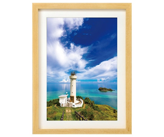 ハクバ写真産業 木製額縁 MM-01 A4サイズ アクリル スタンド付 ナチュラル FWMM01-NTA4A 1個(ご注文単位1個)【直送品】