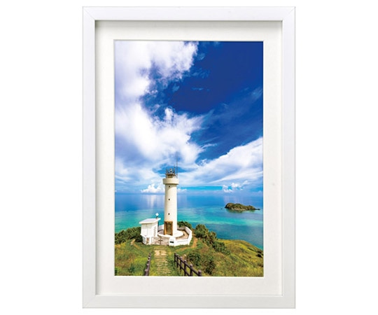 ハクバ写真産業 木製額縁 MM-01 ワイド6切サイズ ホワイト FWMM01-WTW6 1個(ご注文単位1個)【直送品】