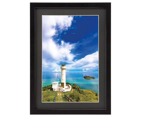 ハクバ写真産業 木製額縁 MM-01 ワイド6切サイズ ブラック FWMM01-BKW6 1個(ご注文単位1個)【直送品】