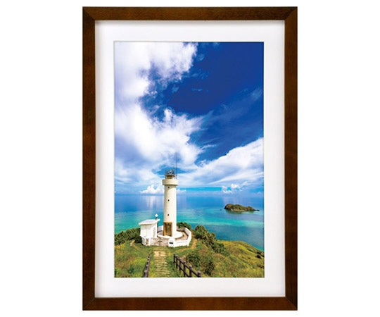 ハクバ写真産業 木製額縁 MM-01 ワイド6切サイズ ブラウン FWMM01-BRW6 1個(ご注文単位1個)【直送品】