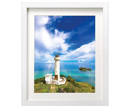 ハクバ写真産業 木製額縁 MM-01 6切サイズ スタンド付 ホワイト FWMM01-WT6 1個(ご注文単位1個)【直送品】