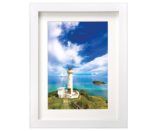 ハクバ写真産業 木製額縁 MM-01 2Lサイズ スタンド付 ホワイト FWMM01-WT2L 1個(ご注文単位1個)【直送品】