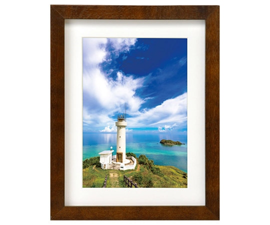 ハクバ写真産業 木製額縁 MM-01 2Lサイズ スタンド付 ブラウン FWMM01-BR2L 1個(ご注文単位1個)【直送品】