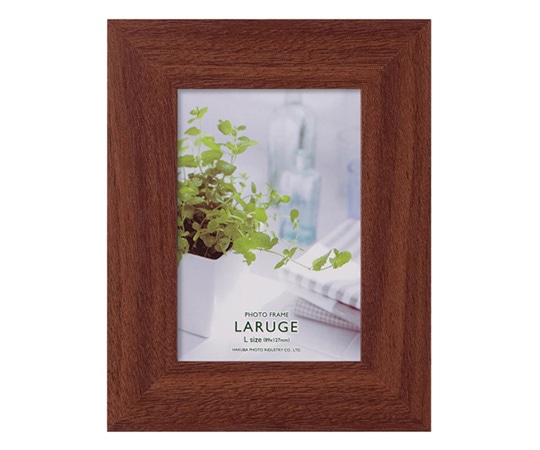 ハクバ写真産業 フォトフレーム LARUGE (ラルジェ) L ブラウン FLAR-BRL 1パック(ご注文単位1パック)【直送品】