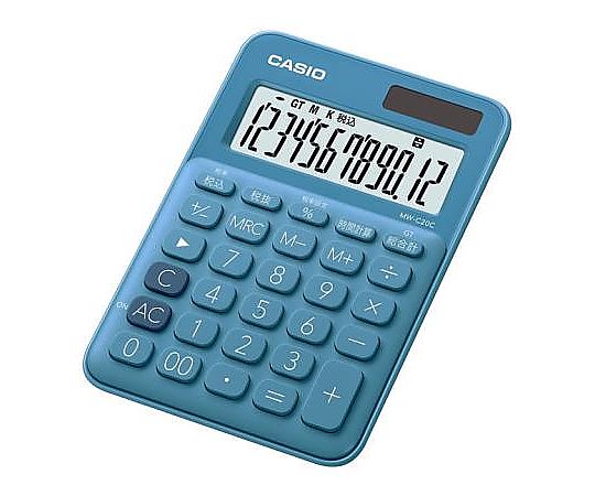 エスコ 12桁 パーソナル計算機(ブルー) EA761GA-18A 1個(ご注文単位1個)【直送品】