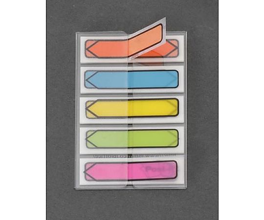 エスコ 12x44㎜ (ポイント用)粘着メモ(20枚/5色) EA762GA-124 1袋(ご注文単位1袋)【直送品】