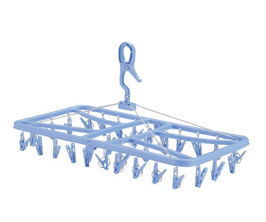 パール金属 ベルタ 物干しハンガー角型 ピンチ32個付 ブルー H-2141 1個(ご注文単位1個)【直送品】