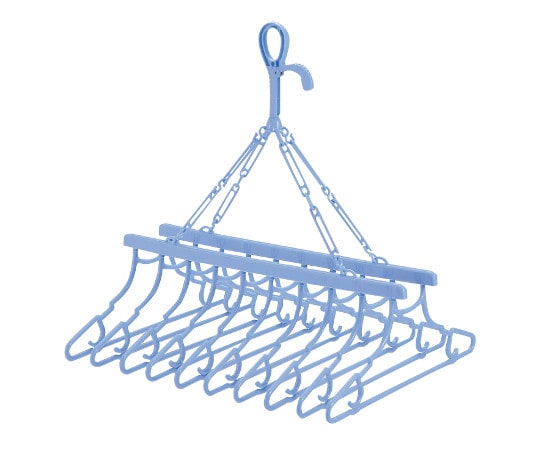 パール金属 ベルタ 10連ハンガー ブルー H-2143 1個(ご注文単位1個)【直送品】