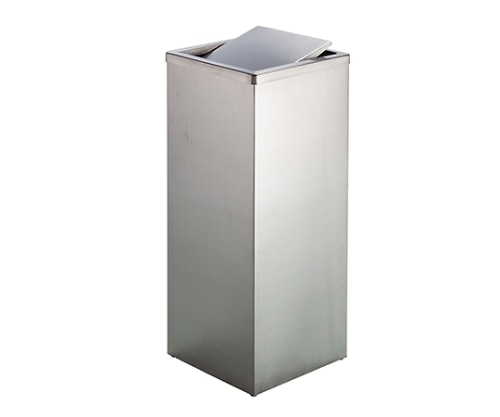 テラモト ステンレス角型屑入GPX-41K SU-955-250-0 1個(ご注文単位1個)【直送品】