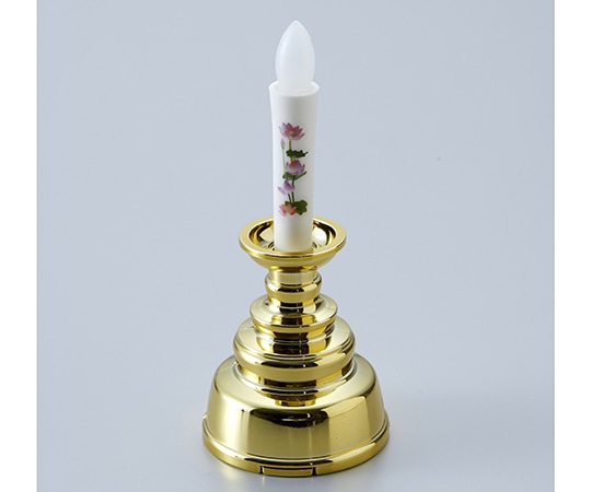 旭電機化成 安心の絵ろうそくミニ ゴールド 電池なし ARO-5210NGD 1個(ご注文単位1個)【直送品】