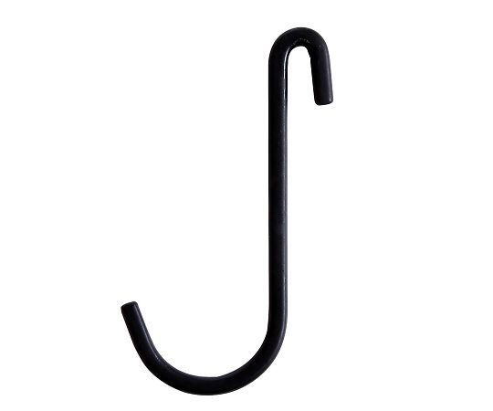 和気産業 Lacety(ラスティー) J型フック 黒 0.3×8×4.7cm LAC-014 1個（ご注文単位1個）【直送品】