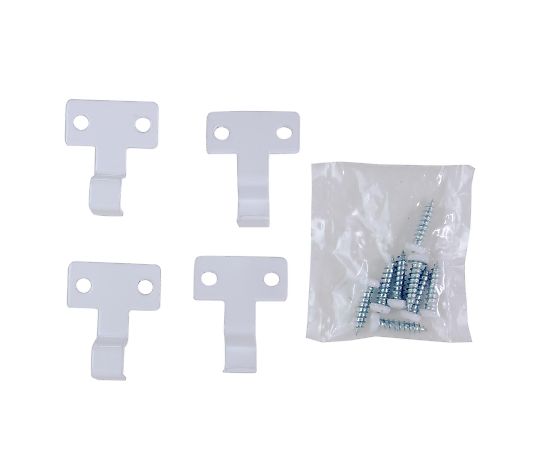 和気産業 Lacety(ラスティー) 固定金具 木材用 白 4セット入 LAC-035 1セット（ご注文単位1セット）【直送品】
