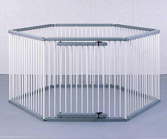 アイリスオーヤマ パイプ製ペットサークル(室外用) グレー/アイボリー 2400×2080×1200mm UC-126 1個（ご注文単位1個）【直送品】