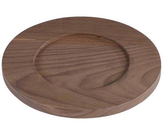 アズワン ウォールナットソーサー φ220×20mm 810023 1個（ご注文単位1個）【直送品】