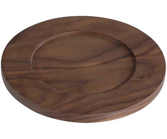 アズワン ウォールナットソーサー φ240×20mm 810024 1個（ご注文単位1個）【直送品】