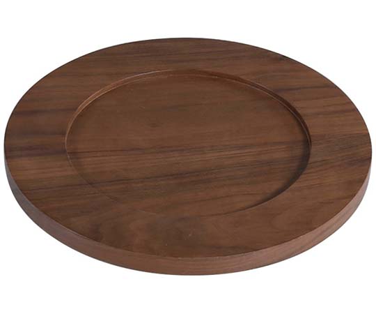 アズワン ウォールナットソーサー φ260×20mm 810025 1個（ご注文単位1個）【直送品】