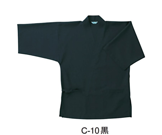 アズワン ジンベイ[兼用] 黒 3L G-6874 3L C-10 1枚（ご注文単位1枚）【直送品】