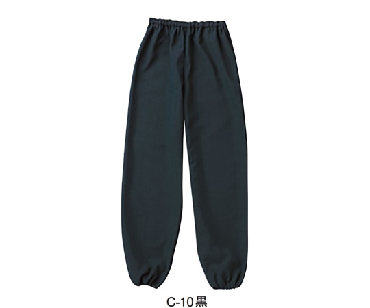 アズワン 和風パンツ[兼用] 黒 S G-6875 S C-10 1枚（ご注文単位1枚）【直送品】