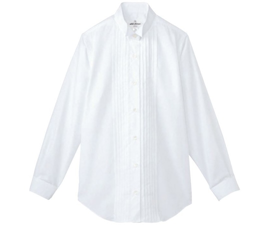 アズワン ピンタック ウイングカラーシャツ[女] 17号 KM-4091 1枚（ご注文単位1枚）【直送品】