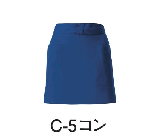 アズワン ショートエプロン コン T-6878 C-5 コン 1枚（ご注文単位1枚）【直送品】