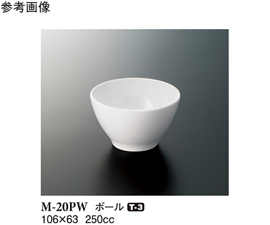 スリーライン ボール パルホワイト 106×63mm 10個入 M-20PW 1袋（ご注文単位1袋）【直送品】