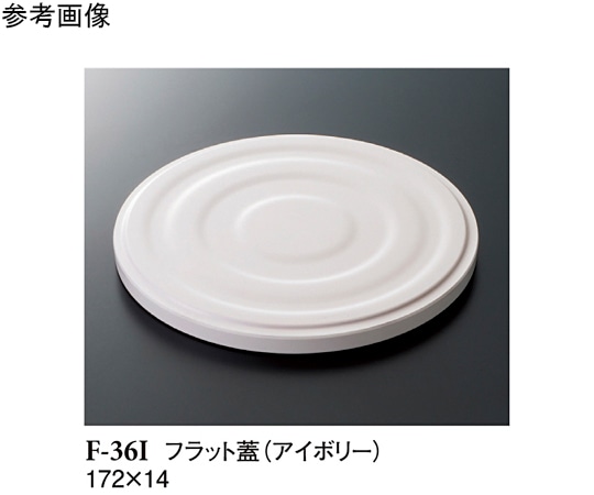 スリーライン フラット蓋 アイボリー 172×14mm 100個入 F-36I 1ケース（ご注文単位1ケース）【直送品】