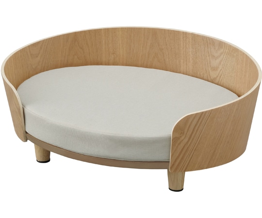 アイリスオーヤマ プライウッドオーバルペットベッド ナチュラル PW-OPB49 1個（ご注文単位1個）【直送品】