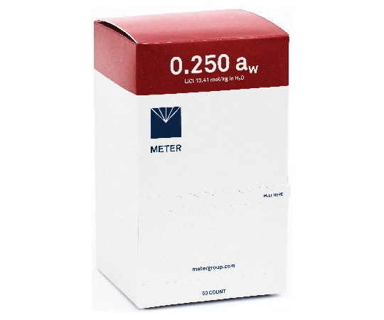 メータージャパン 水分活性標準液 0.250aw(13.41mol/kg LiCl)50本入 成績証明書付属  1箱(ご注文単位1箱)【直送品】