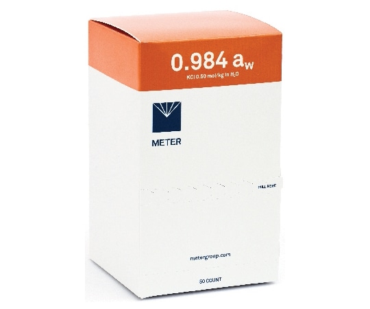 メータージャパン 水分活性標準液 0.984aw(0.5mol/kg KCl)50本入 成績証明書付属  1箱(ご注文単位1箱)【直送品】