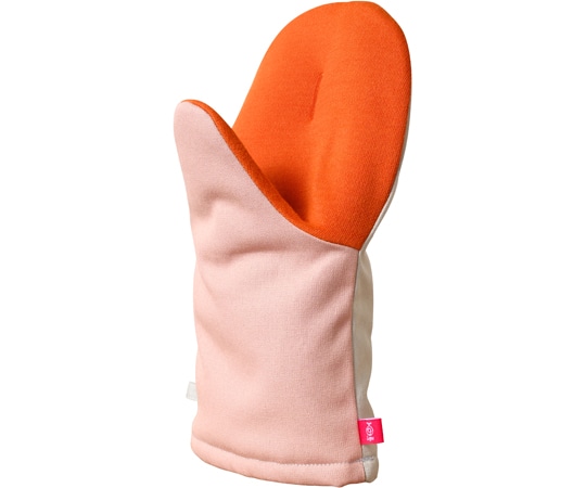 オークス グッとつかめる耐熱ミトン大 2個組 ピンク/グレー LS1602 1セット(ご注文単位1セット)【直送品】