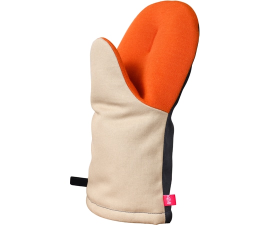 オークス グッとつかめる耐熱ミトン大 2個組 ベージュ/ネイビー LS1603 1セット(ご注文単位1セット)【直送品】