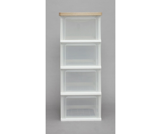 アイリスオーヤマ ウッドトップチェスト フレンチオーク 2個 WTS-304 1箱（ご注文単位1箱）【直送品】