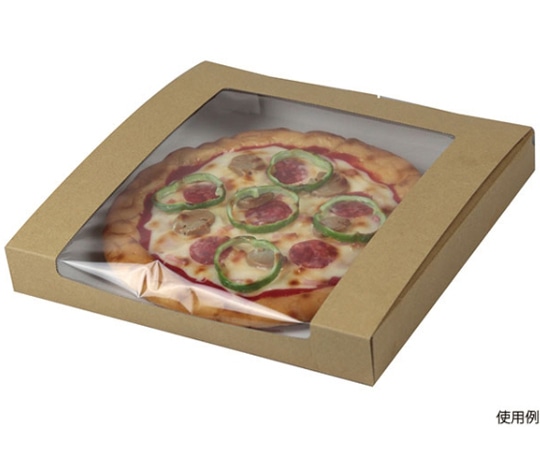 ヤマニパッケージ ピザ箱 ミエルピザ箱 10インチ クラフト 200枚 10-371B 1ケース(ご注文単位1ケース)【直送品】