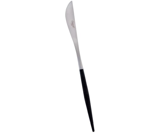 クチポール 18-10クチポール ゴア マットシルバー ディナーナイフ波刃 ブラック 1個(ご注文単位1個)【直送品】