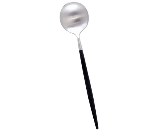 クチポール 18-10クチポール ゴア マットシルバー デザートスプーン ブラック  1個（ご注文単位1個）【直送品】