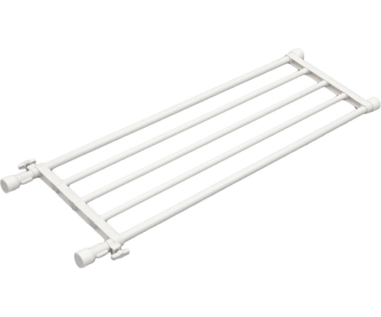 平安伸銅工業 突ぱり伸縮棚 白 小 TS-65 1個(ご注文単位1個)【直送品】