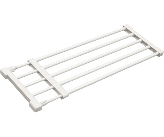 平安伸銅工業 突ぱり強力伸縮棚 白 小 KB-63 1個(ご注文単位1個)【直送品】