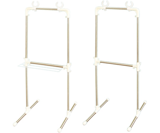 平安伸銅工業 タオル掛け付きベランダ物干し台 MC-60 1個(ご注文単位1個)【直送品】